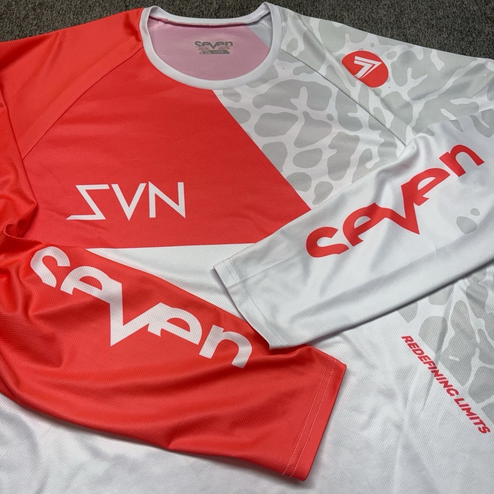 Seven Vox MX Jersey Men's 3XL Offroad Motocross White Red‎